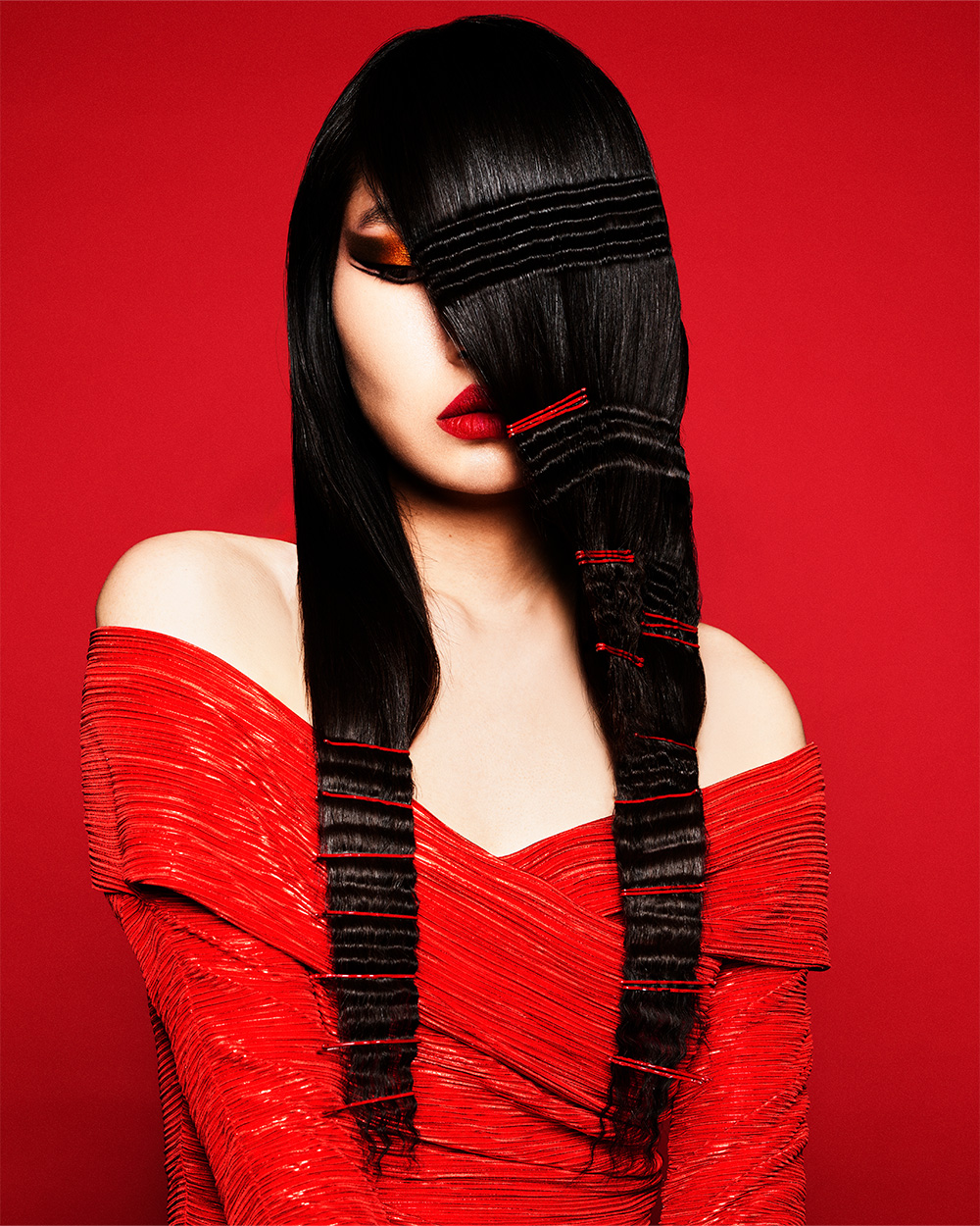Kelly Rowney - BHA North Eastern Hairdresser of the Year 2025 - Sleek Black Clipped Hair